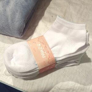 BearPaw White Low Cut Socks 10 Pair